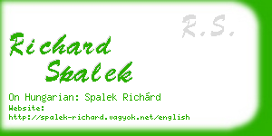 richard spalek business card